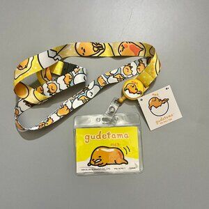 Gudetama ID Badge Holder with Lanyard